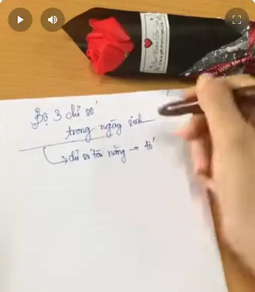 Bộ 3 chỉ số trong ngày sinh