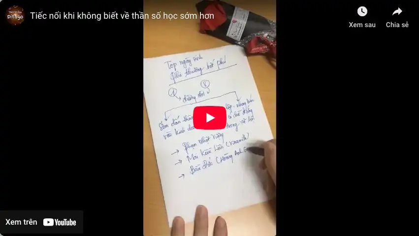 Tiếc nối khi không biết về thần số học sớm hơn