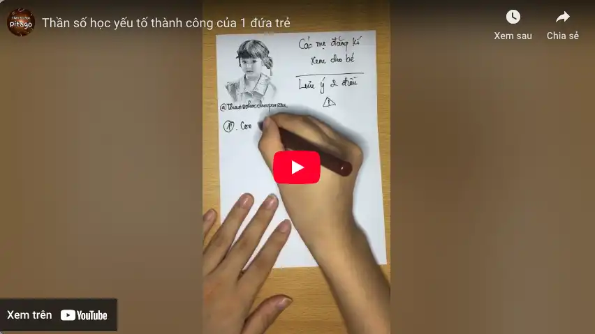 Thần số học yếu tố thành công của 1 đứa trẻ