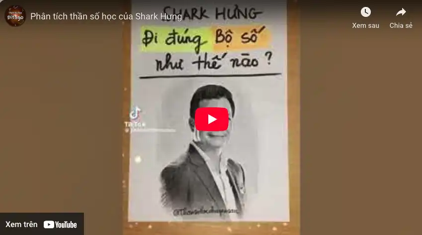 Phân tích thần số học của Shark Hưng