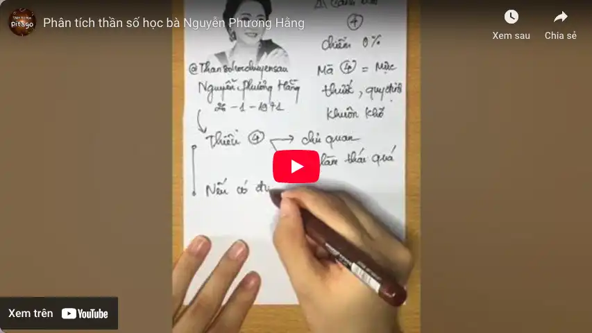 Phân tích thần số học bà Nguyễn Phương Hằng
